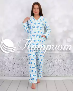 Пижама женская фланель